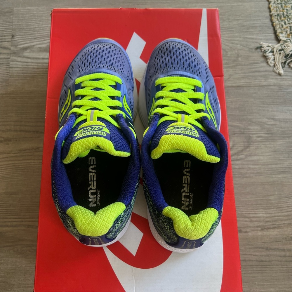 Saucony Ride 10 ‘Blue Citron Purple’ - Picture 6 of 8